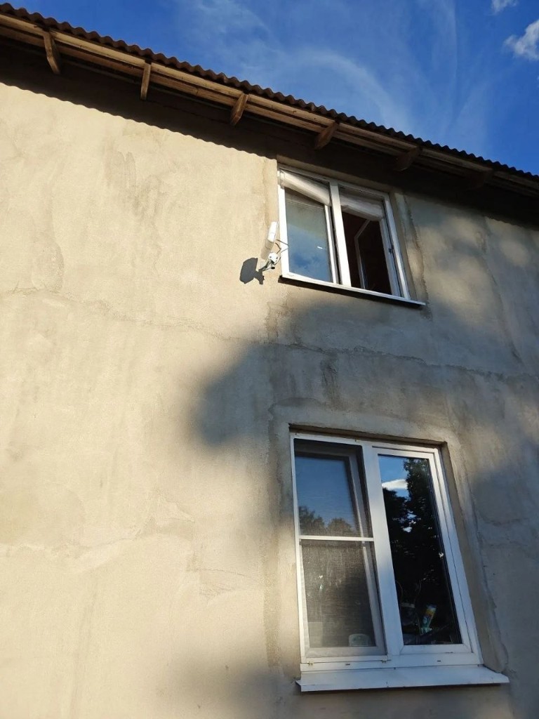 Установка на штукатурке